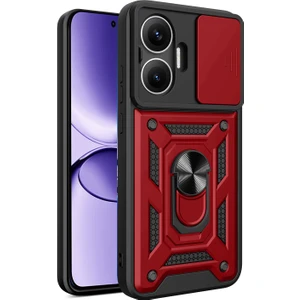 LR Joyful Xiaomi Poco F7 5g Pc + Tpu Ayaklı Telefon Kılıfı ve Kayar Kamera Kapağı (Yurt Dışından)