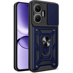 LR Joyful Xiaomi Poco F7 5g Pc + Tpu Ayaklı Telefon Kılıfı ve Kayar Kamera Kapağı (Yurt Dışından)