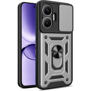 LR Joyful Xiaomi Poco F7 5g Pc + Tpu Ayaklı Telefon Kılıfı ve Kayar Kamera Kapağı (Yurt Dışından)