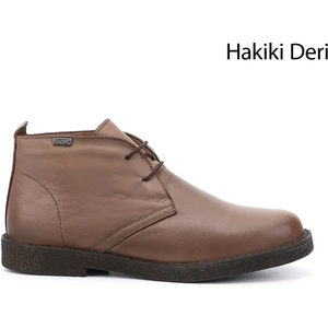 Kadın Vizon Antik  Oxford Kalıp Kauçuk Taban Hakiki Deri Bot