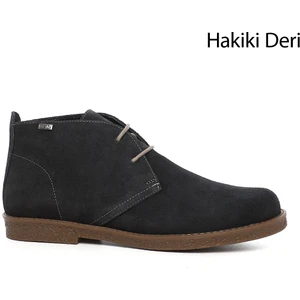 Gön Hakiki Deri Oxford Kalıp Kauçuk Taban Bağcıklı Kadın Günlük Bot 51456