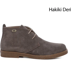 Gön Hakiki Deri Oxford Kalıp Kauçuk Taban Bağcıklı Kadın Günlük Bot 51456