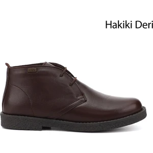 Gön Hakiki Deri Oxford Kalıp Kauçuk Taban Bağcıklı Kadın Günlük Bot 51456