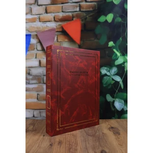 NRCN 15x21 cm 200'lük Ciltbezli Deluxe Fotoğraf Albümü  Bordo
