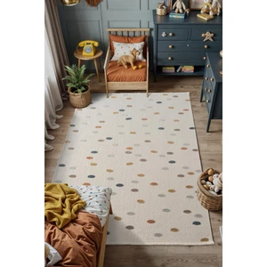 Cotto Cool CL003R Renkli Akrilik Halı Tozu Az Pamuk Tabanlı Salon Koridor Oturma Yatak Odası Halısı