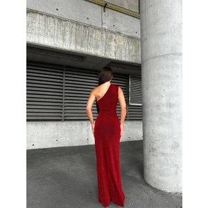 Tek Omuz Yırtmaçlı Abiye