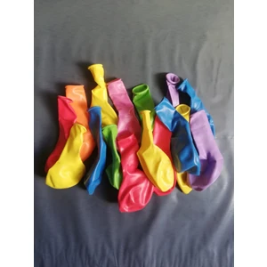 9A Balon Renkli 10'lu Atom Balon Klasik Balon 10 Adet