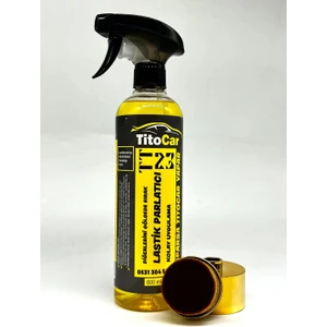 Vip TT23 Lastik Spreyi 600 ml + Hazneli Lastik Parlatma Fırçası Gold