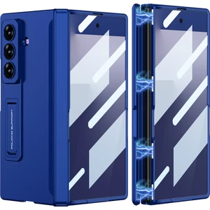 Galaxy Z Fold 7 Uyumlu Kılıf Magnetik Menteşeli Kamera Korumalı Kick Standlı Premium Kapak