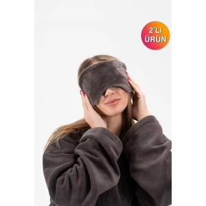 Ender Home DreamSoft 2'li Kadife Dokulu Göz Bandı – Lüks Yumuşaklık & %100 Pamuk