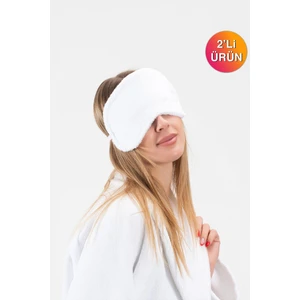 Ender Home DreamSoft 2'li Kadife Dokulu Göz Bandı – Lüks Yumuşaklık & %100 Pamuk