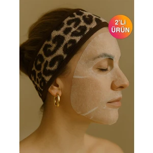 Ender Home Wild Spirit 2'li Leopar Desen Saç Bandı – %100 Pamuklu ve Yumuşak