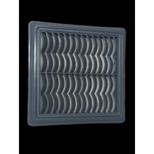 Kare Baca Kapağı Duvar Menfezi Ayarlı Antrasit Gri