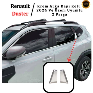 Renault Duster 2024 Üzeri Için Krom Arka Kapı Kolu 2 Kapı Paslanmaz Çelik