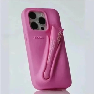 iPhone 14 Por Max Uyumlu “ Cam Hediye “ Rhode Summer Premium Silikon Lip Case Telefon Kılıfı + Ruj