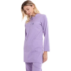 Uçak İş Giyim Lila Karya Tesettür Tek Üst