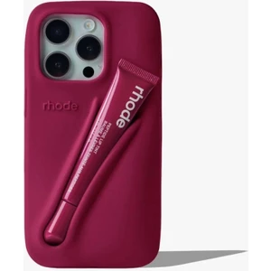 iPhone 15 Pro Max Uyumlu “ Cam Hediye “ Rhode Summer Premium Silikon Lip Case Telefon Kılıfı + Ruj