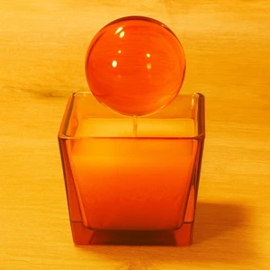 Küre Kapaklı Cam Mumluk