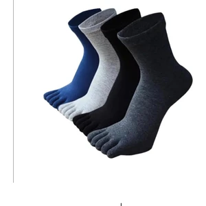 Bnn Grup 6'lı Paket Bambu Parmaklı Çorap