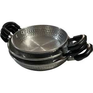 Alüminyum 3'lü Tava Seti, Kamp, Piknik Tavası 18-20-22 cm