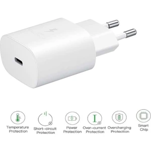 Samsung Galaxy A36 5g Uyumlu Type-C Ultra Hızlı Şarj Cihazı 22.5W 3.0 Amper (Şarj Başlığı Adaptör)