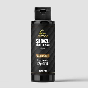 Su Bazlı Linol Boyası 120ML - Siyah