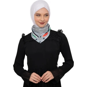 Filistin Bayrak Çizgili Filistin Şal Kefiye Küçük Filistin Bayraklı Fular Saçaksızlı Unisex
