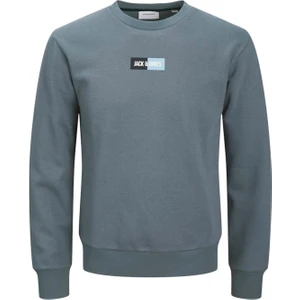 Jack & Jones JJPAN SWEAT CREW NECK Gri Erkek Sweatshirt