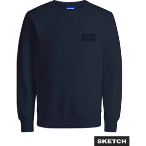 Jack & Jones JORLOGO SWEAT CREW NECK T Lacivert Erkek Sweatshirt