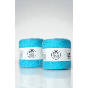 Ece Örgü Tasarım Atölyesi Mavi Tonlarında Cake Angora Örgü Ipi (200 Gr. )