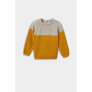 Erkek Bebek Bisiklet Yaka Renk Bloklu Triko Kazak C8875A525AU