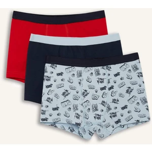 Erkek Çocuk Desenli 3'lü Boxer