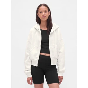 Kadın Krem Vintagesoft Fermuarlı Wedge Sweatshirt