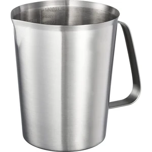 304 Kalıplı Paslanmaz Çelik Ölçüm Kupası ve Dudak Dudak, Oz ve ml Işaretli Metal Sürahi, 48OZ/1500 Ml- 6 Fincan) (Yurt Dışından)