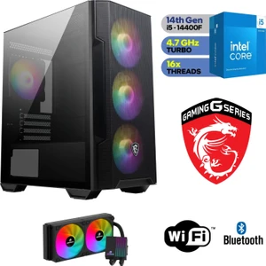 Msı-Şafak-Gaming Pc-Ekran Kartsız– Intel I5 14400F– 32GB-64GB Ddr5 Ram-1tb M.2 Ssd-Sıvı Sogutmalı - Windows 11 Pro