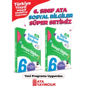 6. Sınıf Sosyal Bilgiler Süper Set (Soru Bankam + Çalışma Kitabım
