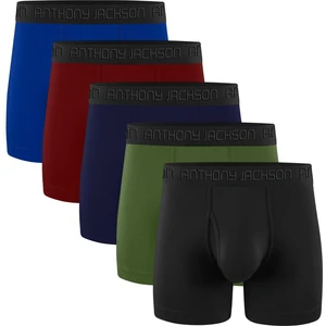 Anthony Jackson Likralı 5'li Kutu Premium Uzun Paçalı Erkek Boxer Shadowline