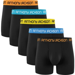 Anthony Jackson Likralı 5'li Kutu Premium Uzun Paçalı Erkek Boxer Shadowline