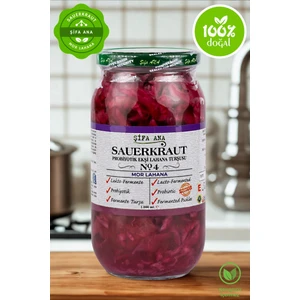 Şifa Ana Sauerkraut (Ekşi Lahana Turşusu) No4 Mor Lahana (1000CC.)
