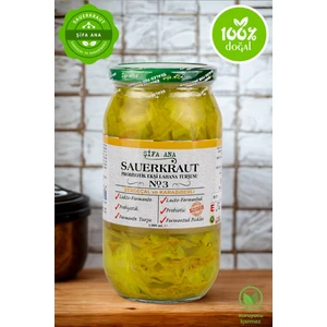 Şifa Ana Sauerkraut (Ekşi Lahana Turşusu) No3 Zerdeçallı (1000CC.)