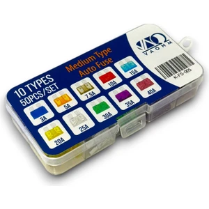 Araba Sigorta Seti 10 Çeşit 50 Parça Medium Tip