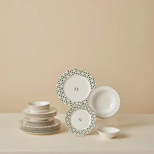 Forever Bone Almond Tropez 24 Parça 6 Kişilik Porselen Yemek Takımı