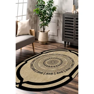 Dijital Kaymaz Yıkanabilir Modern Salon Halısı Mutfak Halısı Koridor Halısı Oval Halı Yolluk DC-4080 Oval