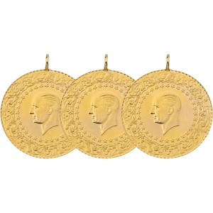 3 Adet Eski Tarihli Çeyrek Altın