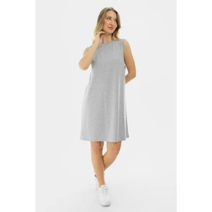 Kolsuz Basic Penye Mini Elbise 2028 - Penye Tunik