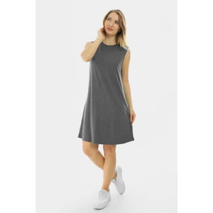 Kolsuz Basic Penye Mini Elbise 2028 - Penye Tunik