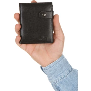 Newish Polo Erkek Deri Bozuk Para Hazneli Kartlık Cüzdan (10X12CM) newpolo179 – Siyah
