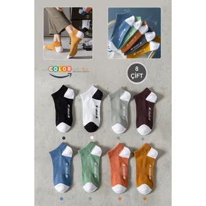 8 Çift Erkek Sport Patik Çorap Seti