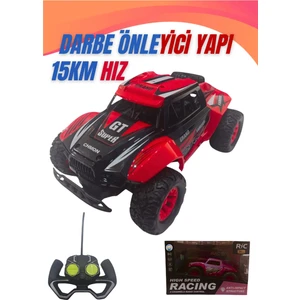 boratila toys 1/16 Uzaktan Kumandalı Off-Road Şarjlı 15KM Hızlı Kırmızı Arazi Aracı