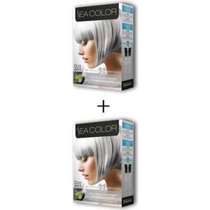Sea Color 2x2 Tüp Krem Saç Boyası Seti Gümüş Gri No 0 02
